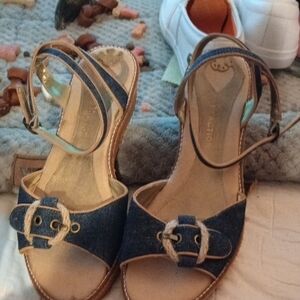Kenneth Cole Reaction Blue Sandals with Ankle Strap